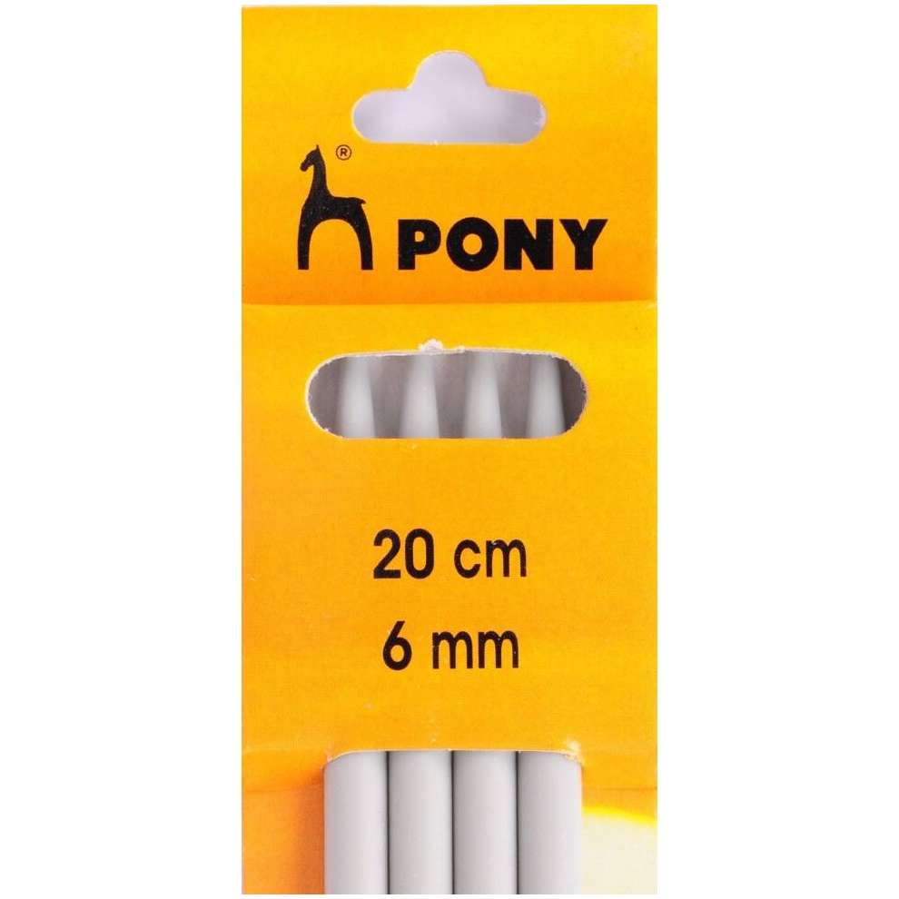 Pony Double Point Needles 20cm - per pack of 4