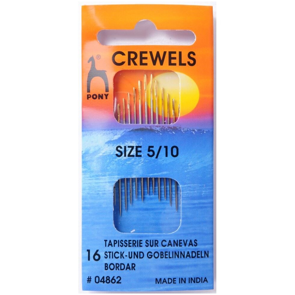 Pony Crewel Sewing Needles - per pack of 16