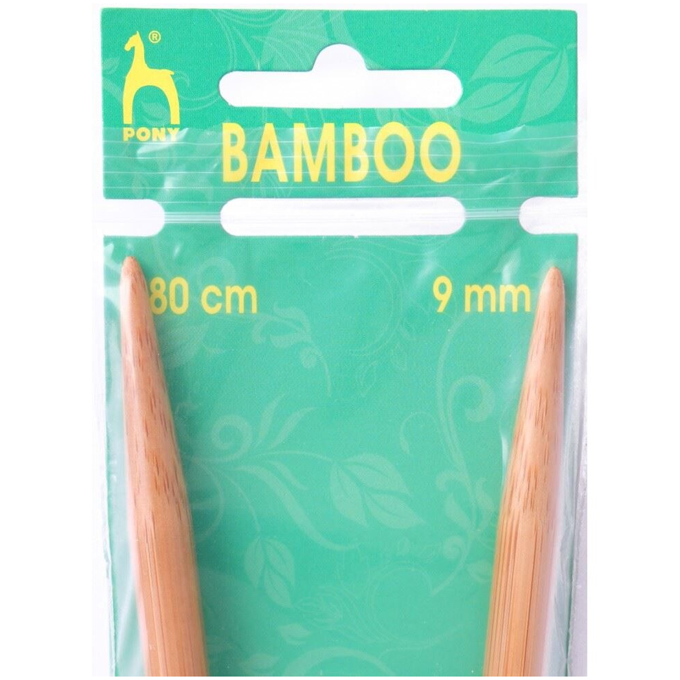 Pony Bamboo Circular Needles 80cm - each