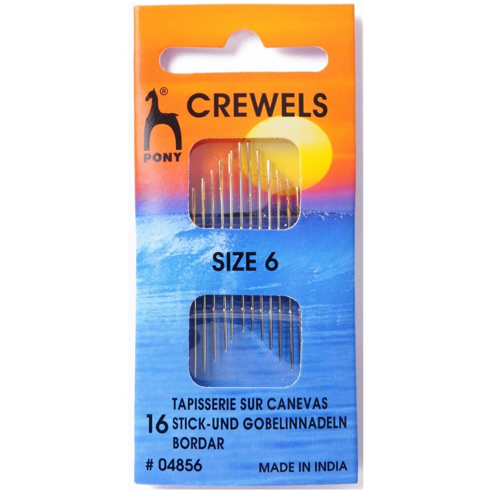 Pony Crewel Sewing Needles - per pack of 16