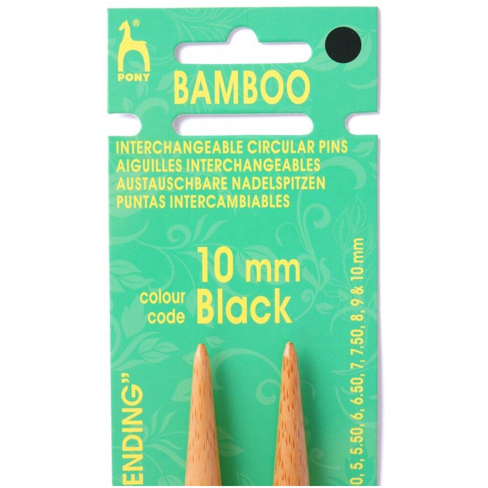Pony Bamboo Interchangeable Needles - per pack of 2