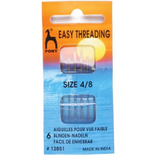 Pony Easy Thread Sewing Needles - per pack of 6
