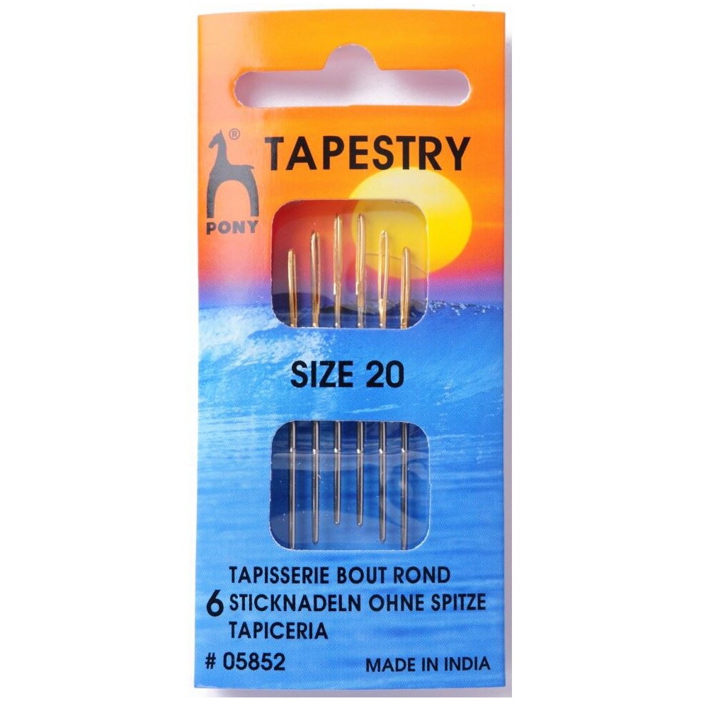 Pony Tapestry Cross Stitch Needles - per pack of 6