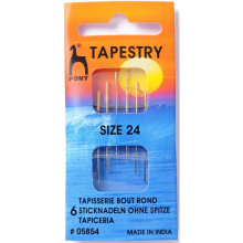 Pony Tapestry Cross Stitch Needles - per pack of 6
