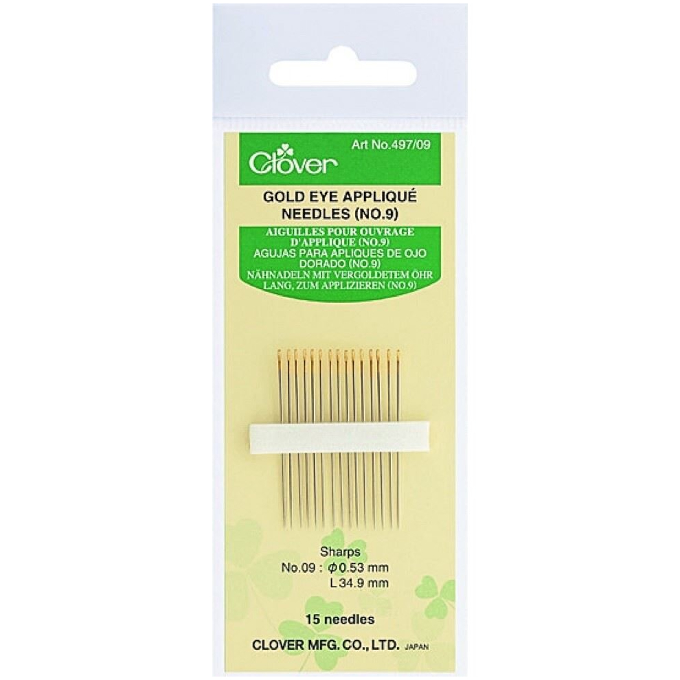 Clover Applique Needles - per pack of 15