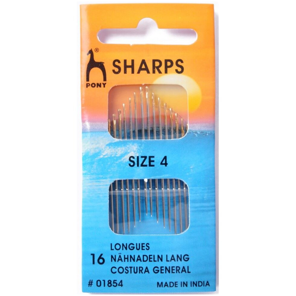Pony Sharps Sewing Needles - per pack of 16