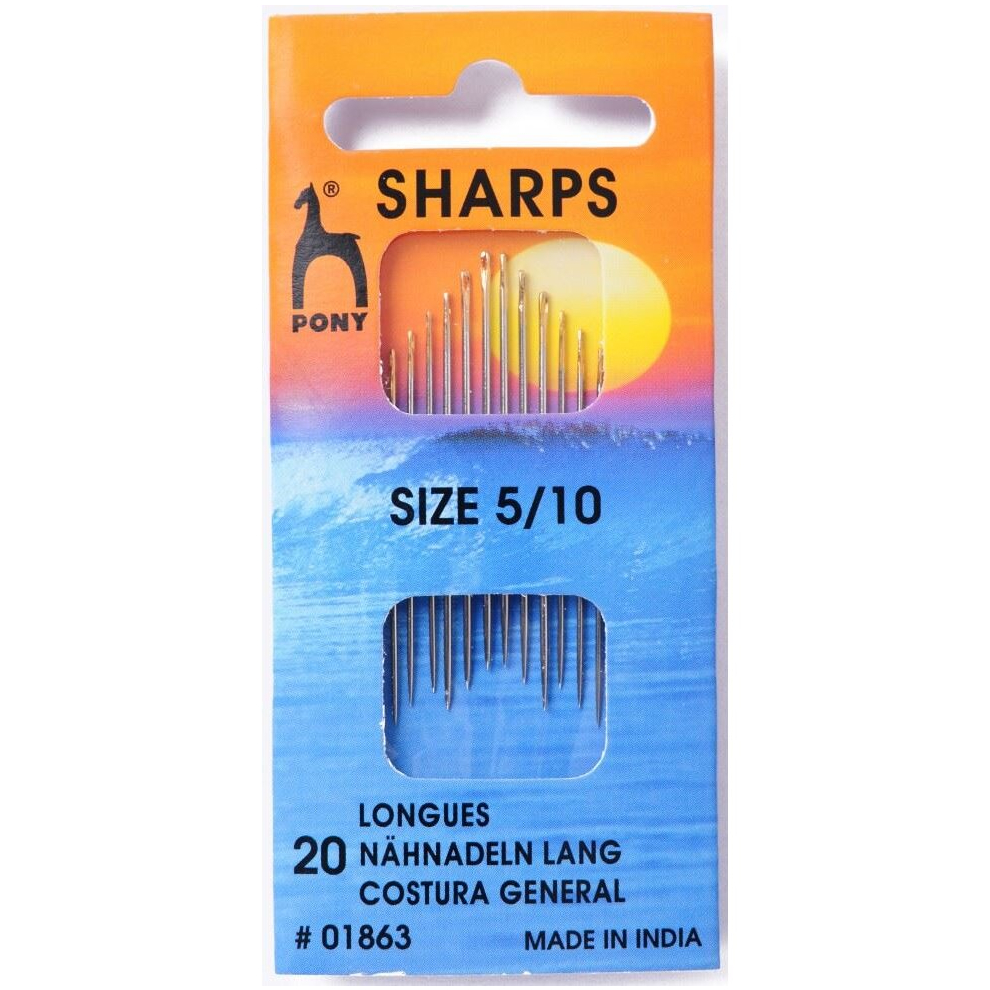 Pony Sharps Sewing Needles - Per Pack Of 20