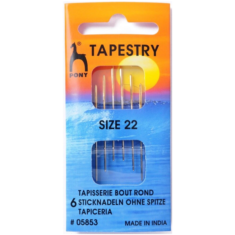 Pony Tapestry Cross Stitch Needles - per pack of 6