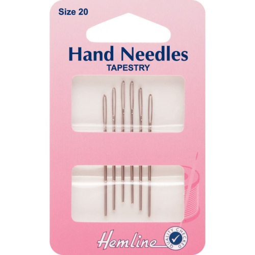 Hemline Tapestry Cross Stitch Needles - per pack of 6