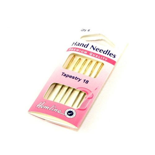 Hemline Tapestry Cross Stitch Needles - per pack of 6