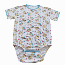 Little Bear Snap Crotch Bodysuit Adult Baby Cotton Romper Sissy ABDL Diaper Onesie