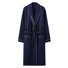 Large Size Men??s Robe Autumn Winter Thick Long Bathrobe Man Cotton Soft Dressing Gown Nightgown Breathable Kimono Bath Robe 5XL
