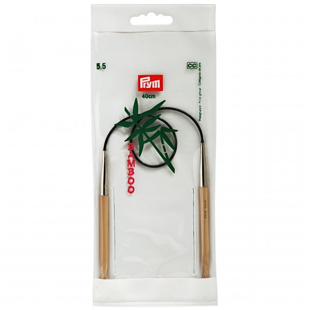 Prym Bamboo Circular Needles 40Cm - Each