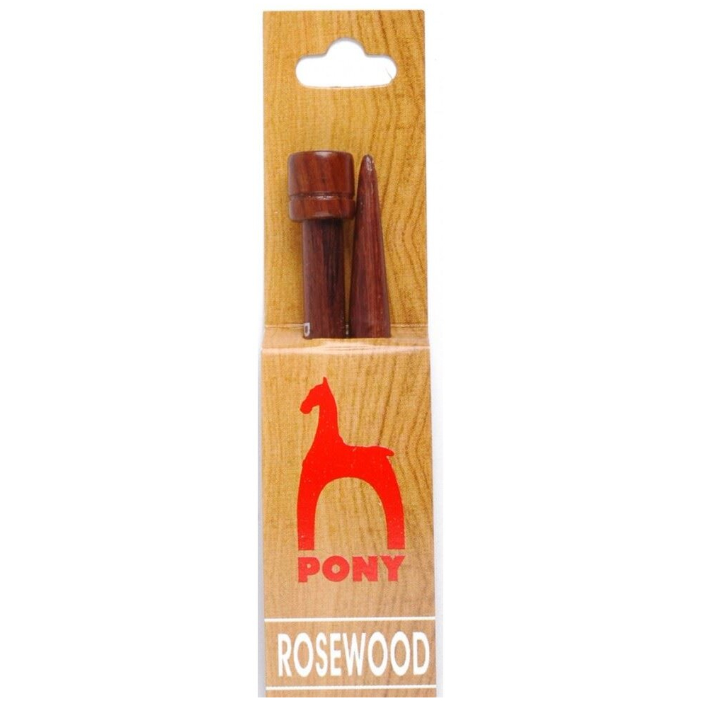 Pony Rosewood Knitting Needles 35cm - per pack