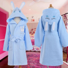 Summer 100% Cotton Child Bathrobe 5-10 Years Kids Good Soft Bathrobe Bath Sleepwear Girls Boys Robes Childrens Cloth