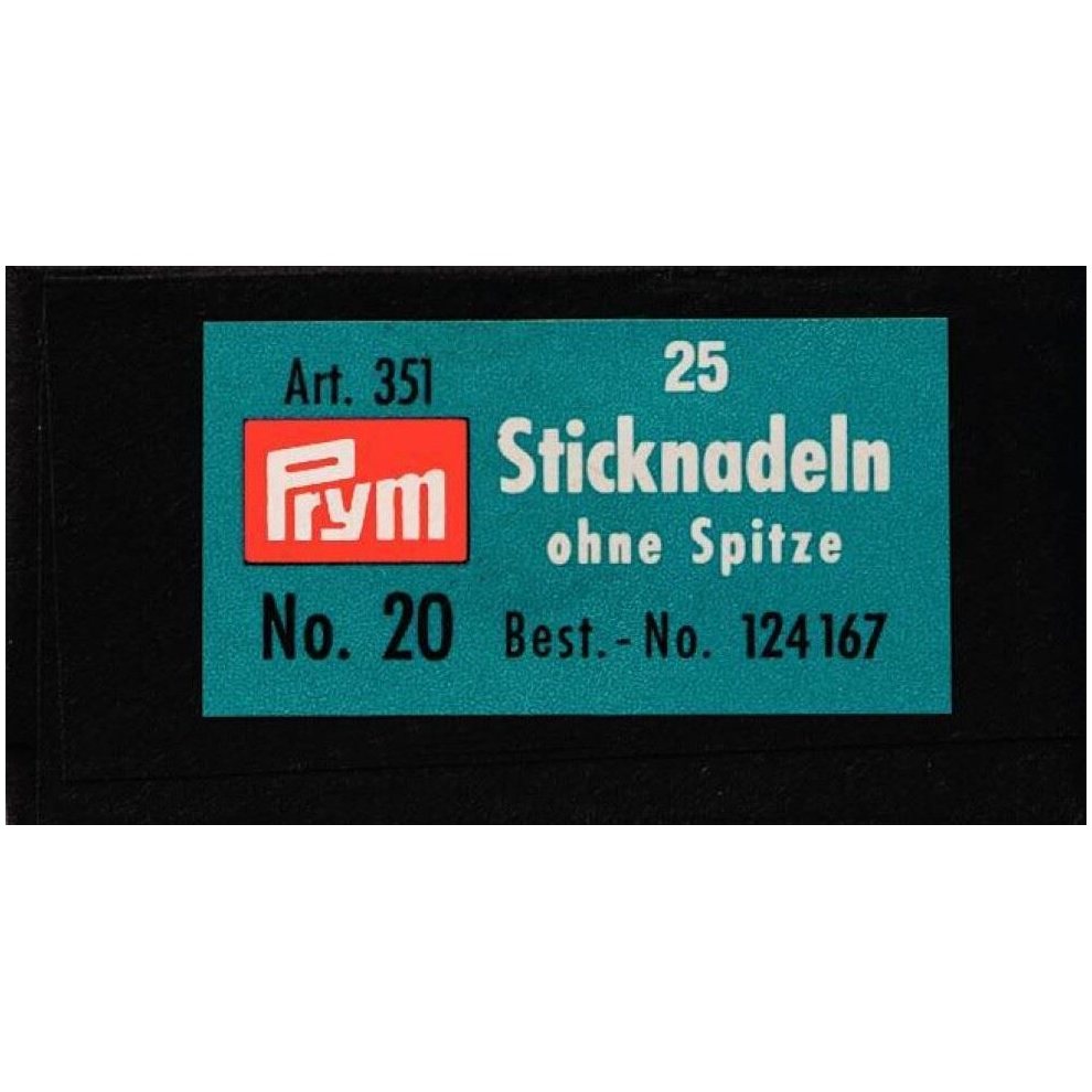 Prym Cross Stitch Tapestry Needles - per pack of 25