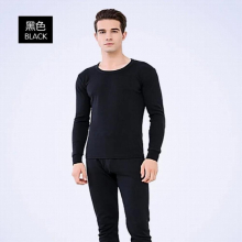 2 Sets Mens Plus Velvet Thick Thermal Underwear Suits Winter Top + Long Trousers Autumn Winter Round Neck Bottoming Suit