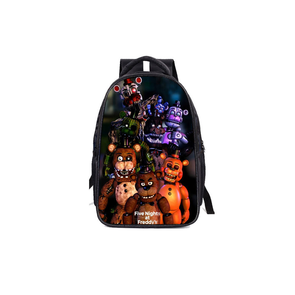 (Schoolbag C) At Nights Five Freddys Schoolbag Backpack Lunch Bag Pencil Case Kid Xmas Gifts
