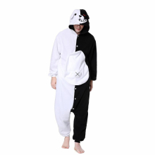 Monokuma Kigurumis Men Onesie Funny Pajama Animal Bear Outfit Winter Cartoon Jumpsuit Party Suit Unisex