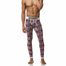 Mens Thermal pants sexy Leggings trousers Floral printing cotton slim home pants Fitness pants Pajamas Sexy Sleep Bottoms