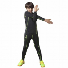 Winter Thermal Underwear Set Children Sports Warm Thermo Underwear Boys Fitness Quick Dry Anti-microbial Long Johns