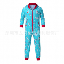 Christmas Home Clothes Deer Snowman Stripe Printed Multicolor Large-size Mens Comfortable Jumpsuit Pajamas