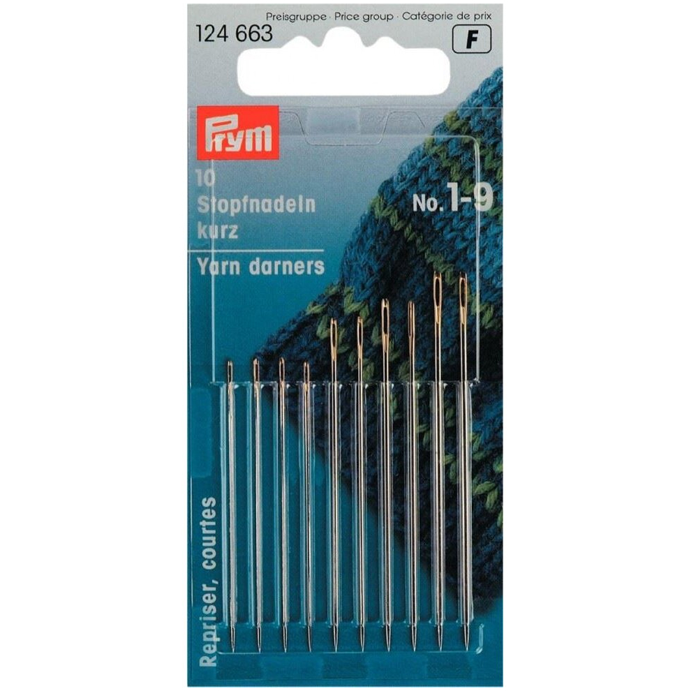 Prym Short Darning Needles - per pack of 10