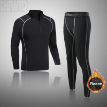 Winter Top Thermal Underwear Men Underwear Sets Compression Fleece Sweat Quick Drying Thermo Underwear Men Clothing