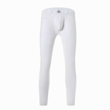 Ice Silk Trousers Mens Sexy Transparent Long Johns Skin-friendly Silk Pouch Sheer Leggings Tights Mens Thermal Underwear Pants