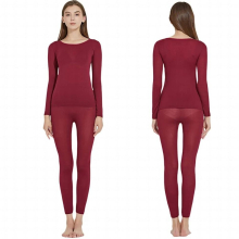 Woman Man Solid Seamless Elastic Thermal Inner Wear Thermal Underwear (Top & Bottom) For Woman Man Comfortable Intimates
