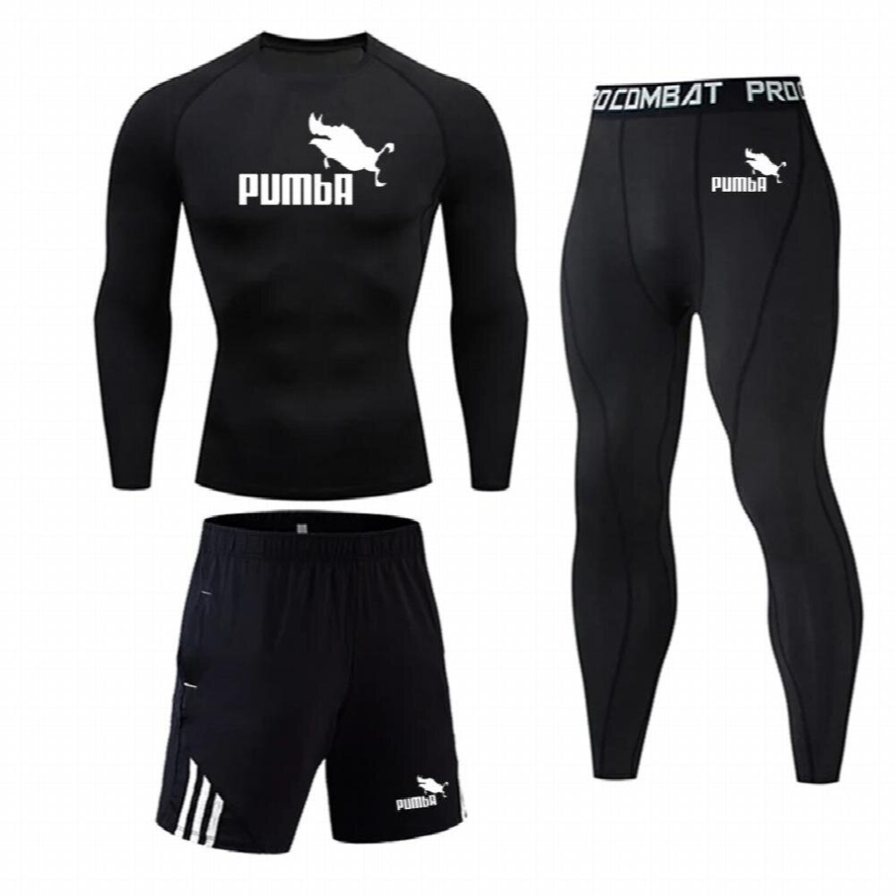 Thermal Underwear Men Winter Second Skin Compression Tights Warm Shirt Bottom Sports Bodybuilding Clothes Training suits set 4XL-image-OPC-PCQT2VC-NEW