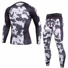 Mens Thermal Underwear Quick Dry Sets Running Compression Sport Suits Basketball Tights Clothes Gym Fitness Jogging Sportswear