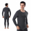 Men Winter Plus Size Thickened Cotton Thermal Underwear Set With Plush Solid Round Collar Undercoat Warm Undershirts 3