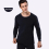 Men Winter Plus Size Thickened Cotton Thermal Underwear Set With Plush Solid Round Collar Undercoat Warm Undershirts 5