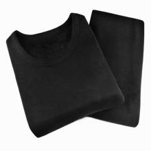 2Pcs/Set Winter Base Suit Anti-pilling Pullover Autumn Base Suit Pure Thermal Men Underwear
