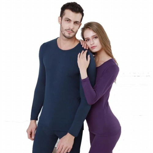 Long Johns Men Thin Solid Basic Thermal Underwear Fitness Underpants and Undershirts Thermo Elastic Tight Sets 1