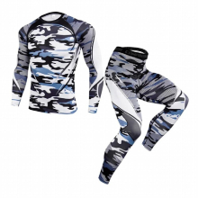 Thermal Underwear Mens Long Underwear Compression Clothing Fitness Shirt Men Running Training Sports Suit Thermal Underwear