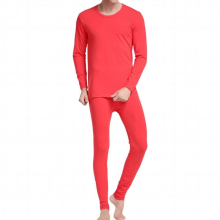 Men Thermal Underwear Long Sleeve Round Neck Autumn Winter Home Office School Outdoor Sleep Inner Wear Warm Tops Suit