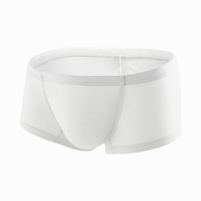 Men U Convex Pouch Boxer Shorts Underwear Low Rise Breathable Briefs Underpants Trunks Ice Silk Men Underpants Hip Raise Boxers