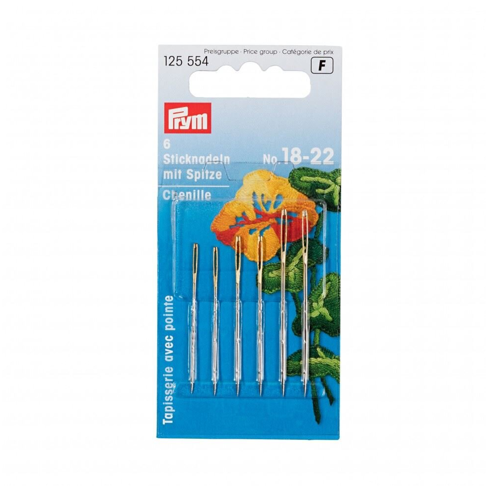 Prym Chenille Embroidery Needles - per pack of 6