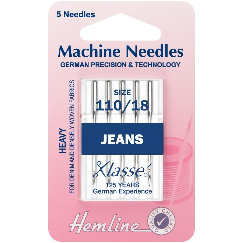 Hemline Jeans Sewing Machine Needles - Per Pack