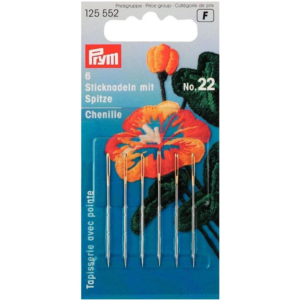 Prym Chenille Embroidery Needles - per pack of 6