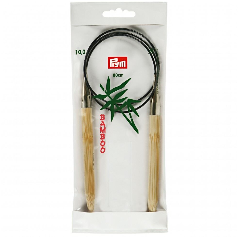 Prym Bamboo Circular Needles 80cm - each