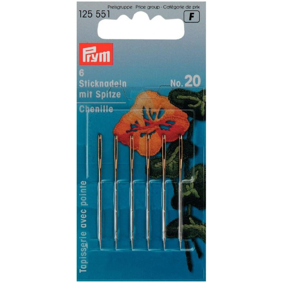 Prym Chenille Embroidery Needles - Per Pack Of 6