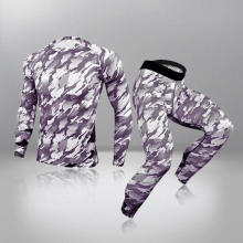 Compression Underwear Mens Winter Thermal Underwear MMA Bodybuilding T-Shirt Rashguard Leggings 2 Piece Gym Fitness Tracksuit