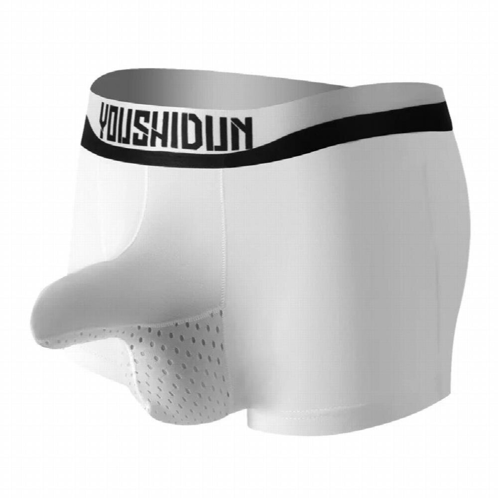 Men Cotton Boxer Shorts Underwear Erotic Penis Pouch Breathable Gay Panties Boxershorts Seamless Slip Sheer Underpants Trunks