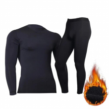 Musim Panas Pakaian Dalam untuk Pria Tetap Hangat Long Johns Kebugaran Flecce Legging Ketat Kaus Dalam