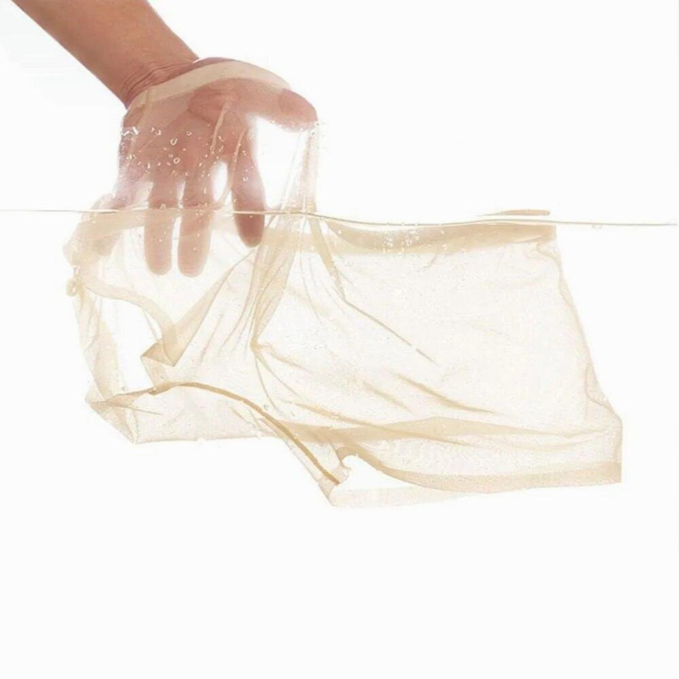 Multicoloured Transparent Mens Boxers Bulge Ice Silk See Through One Piece Underpants Sexy Men Underwear Low Waist Panties Lingerie Intimates