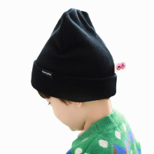 Kids Winter Skull Cuff Beanie Cap Breathable Soft Warm Double Knitted Earflap Hats For Boys Girls Daily