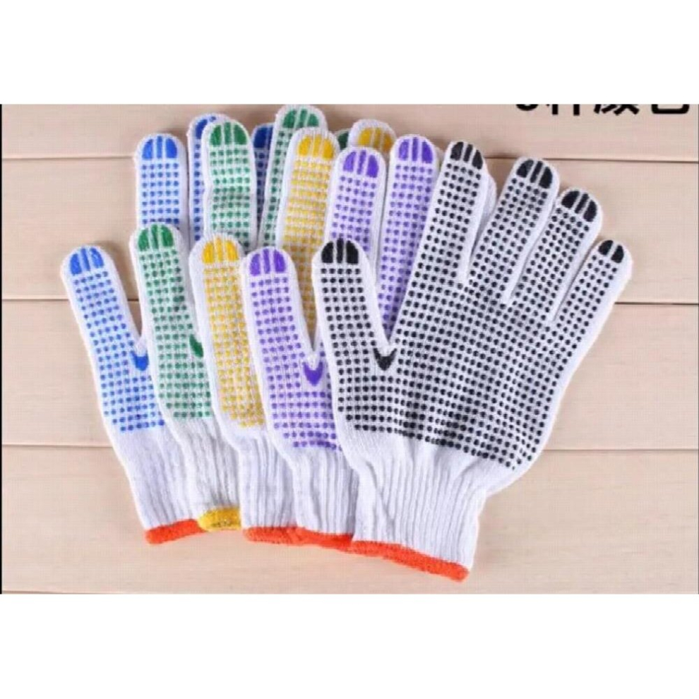 12 Pairs Labor Work Gloves Coating Point, Non-Slip Gloves.anti-Slip Gloves,Working Gloves. 885671630837